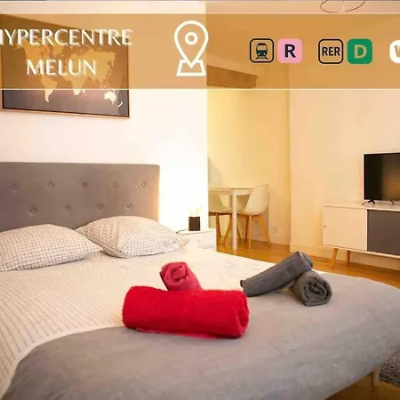 Séjour à Melun Appart'Hôtel de l'Hypercentre Extérieur photo